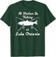 Lake Ontario Fishing Funny Rod Reel Fish Shirt T-Shirt - T-Shirt | Forest