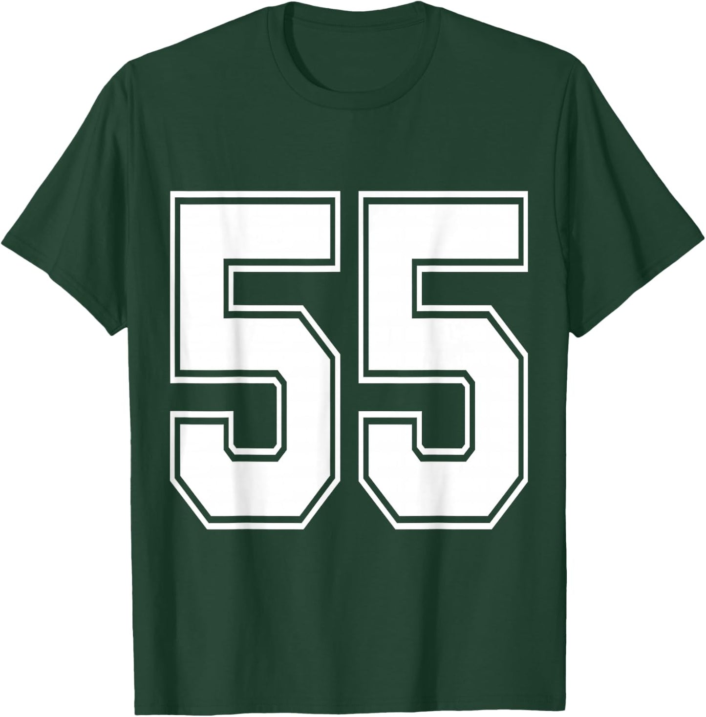 #55 Number 55 Sports. Jersey My Favorite Player #55 T-Shirt - T-Shirt | Forest