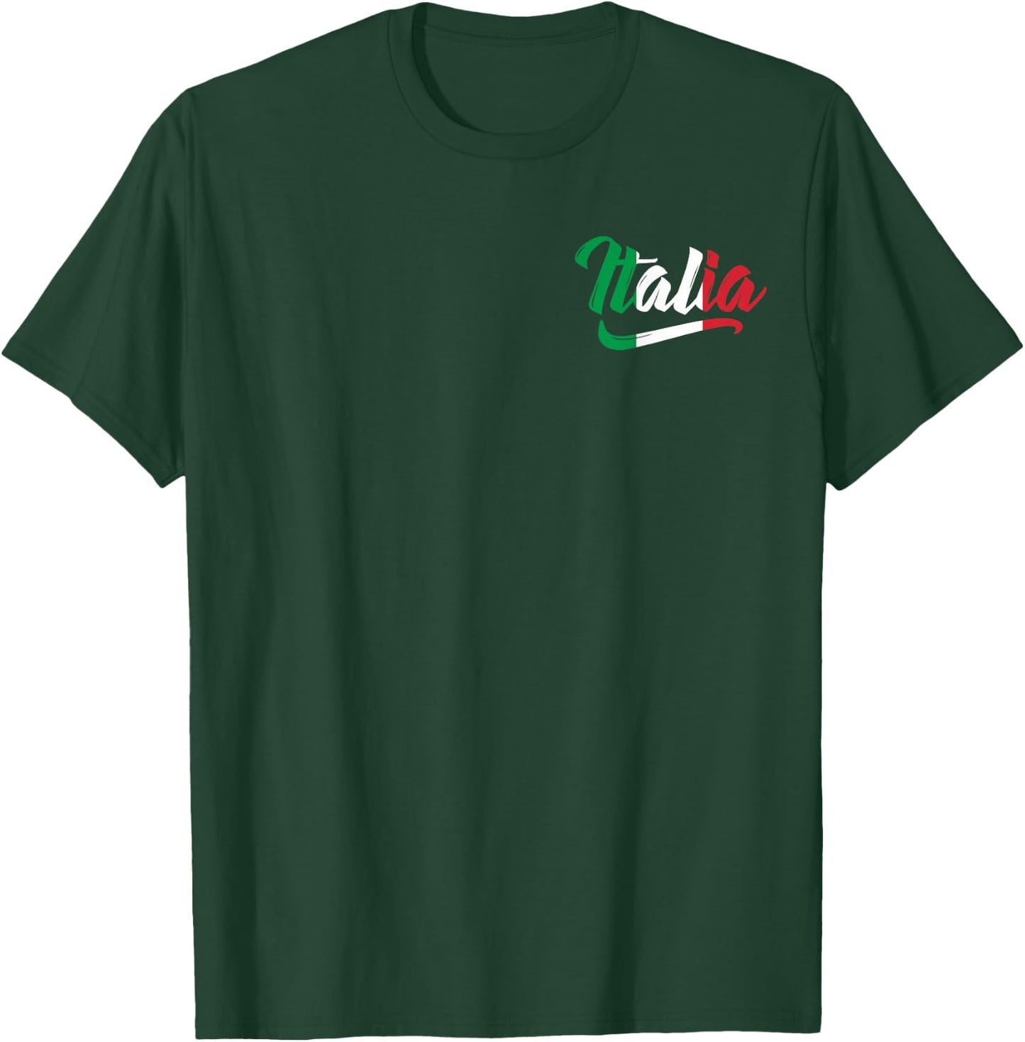 Italy Italian Italia Italiano Family Heritage Flag Men Women T-Shirt - T-Shirt | Forest