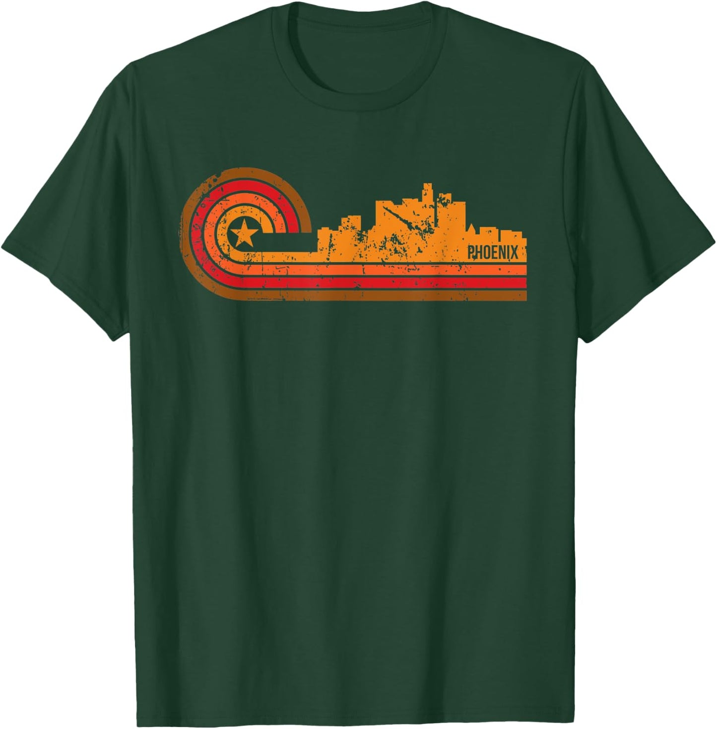 Retro Phoenix - Phoenix AZ Skyline Shirt T-Shirt - T-Shirt | Forest