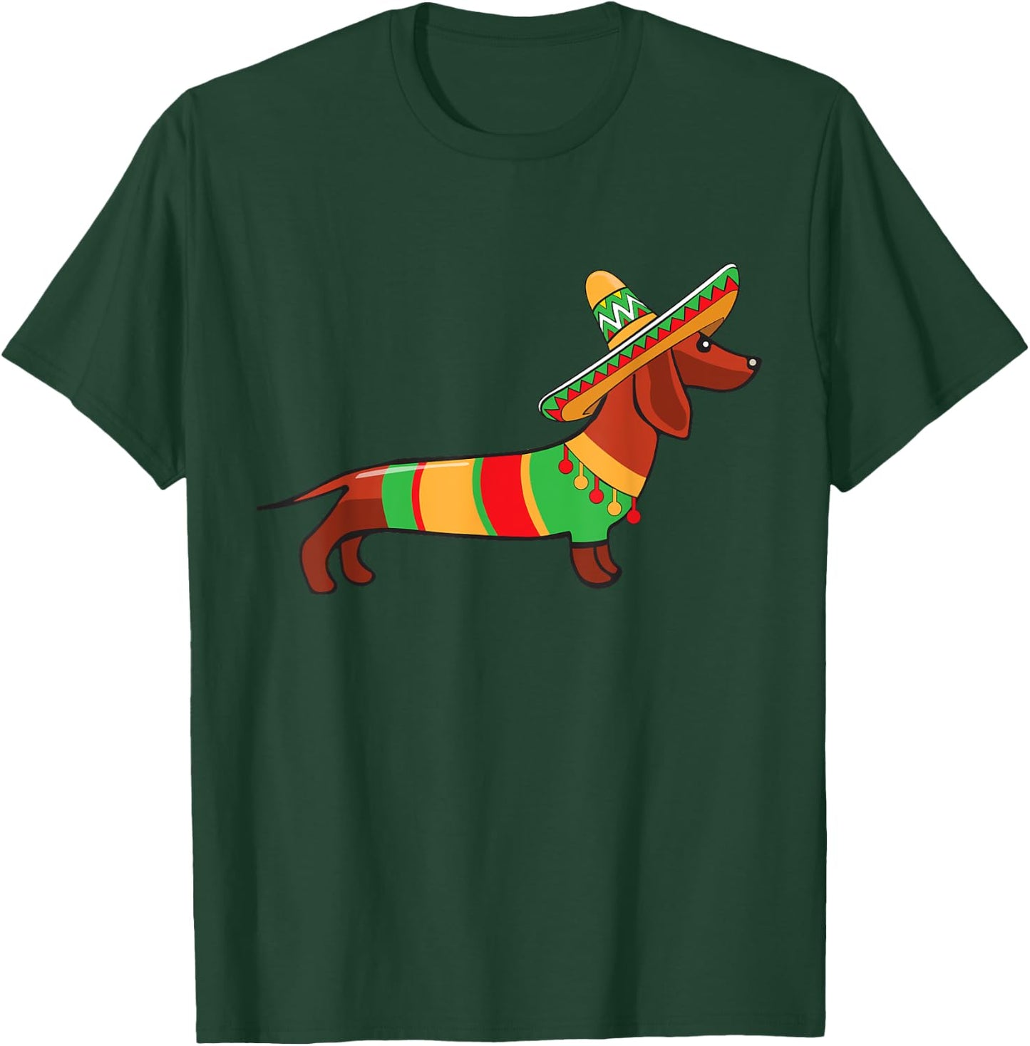 Dachshund Cinco De Mayo Shirt Mom Pet Dog Lover Gift T-Shirt - T-Shirt | Forest