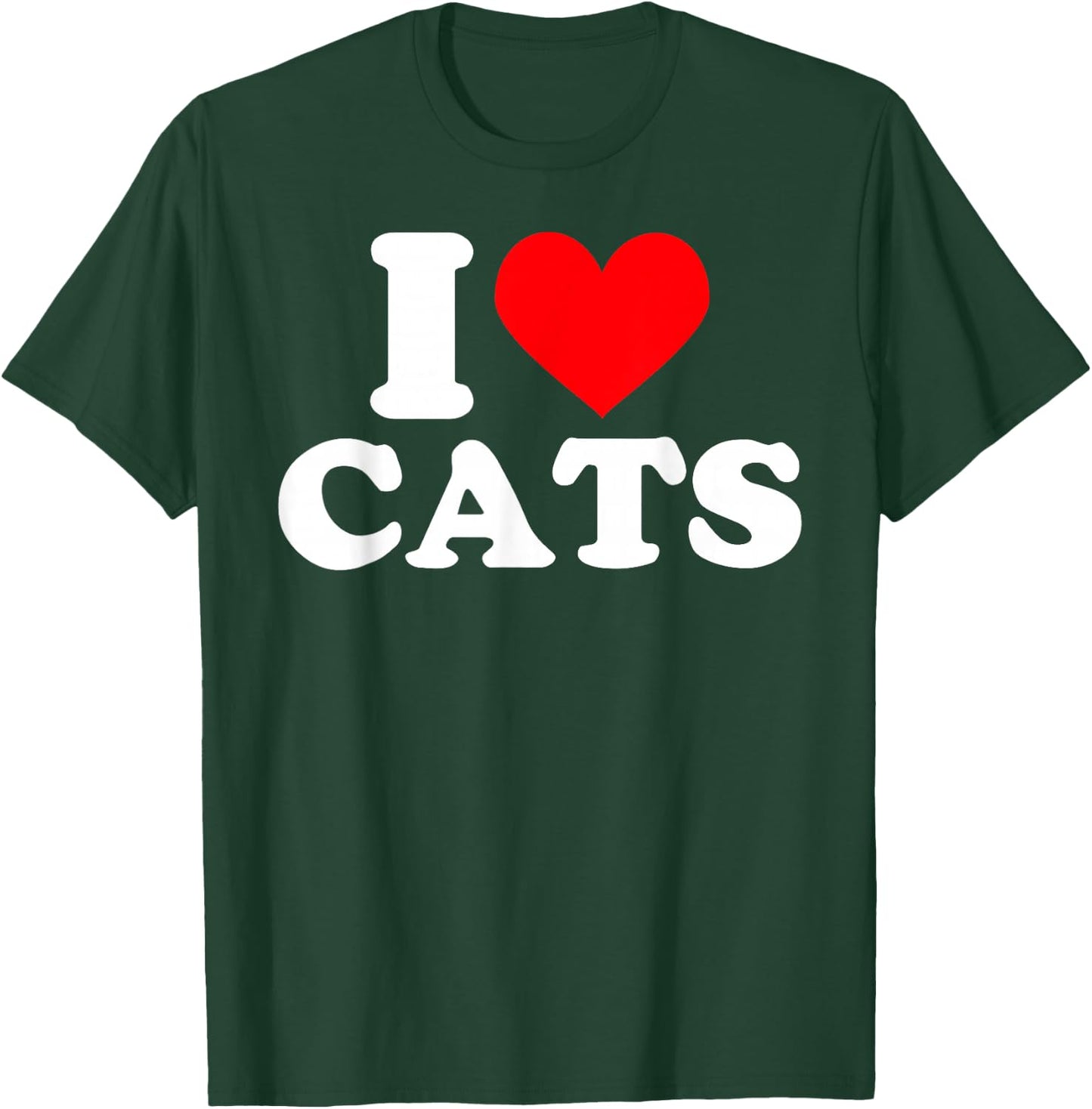 I Heart Cats - I Heart Cats I Love Cats T-Shirt - T-Shirt | Forest