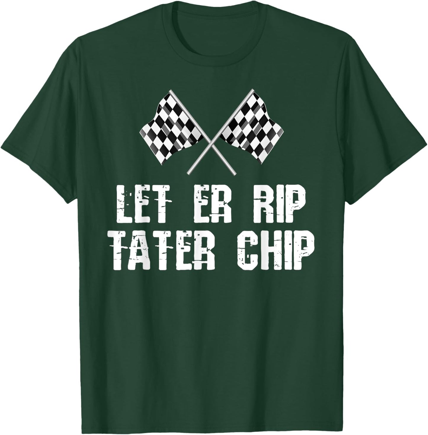 Let er Rip Tater Chip Flags Top T-Shirt - T-Shirt | Forest