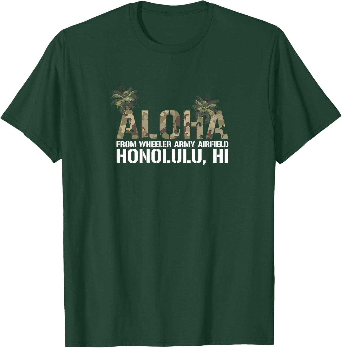 Aloha Wheeler Army Airfield Honolulu T-Shirt - T-Shirt | Forest