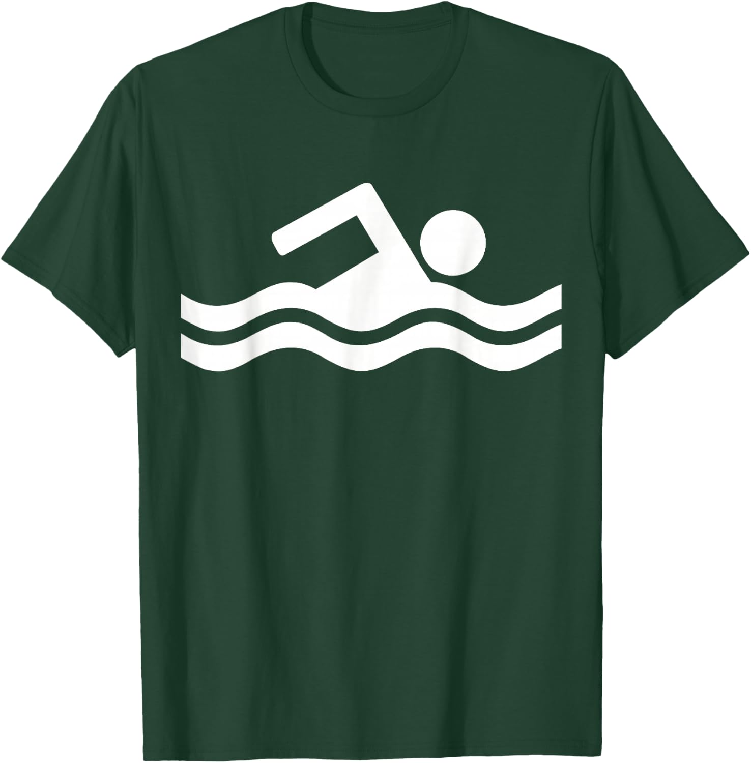Swimming symbol T-Shirt - T-Shirt | Forest