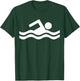 Swimming symbol T-Shirt - T-Shirt | Forest