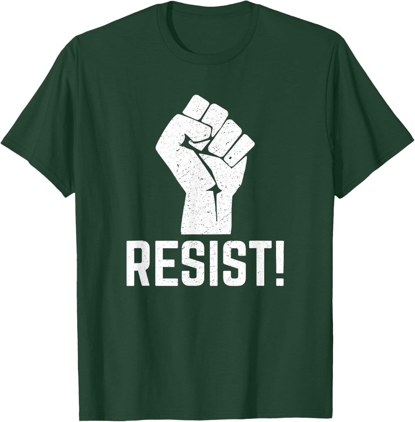 Resist & Resistance Fist T-Shirt - T-Shirt | Forest