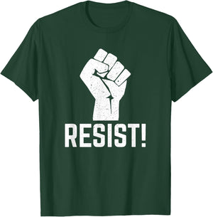 Resist & Resistance Fist T-Shirt - T-Shirt | Forest