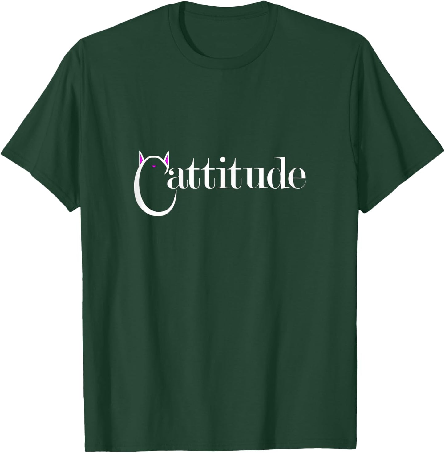 Funny Cat Attitude Cattitude T-Shirt - T-Shirt | Forest