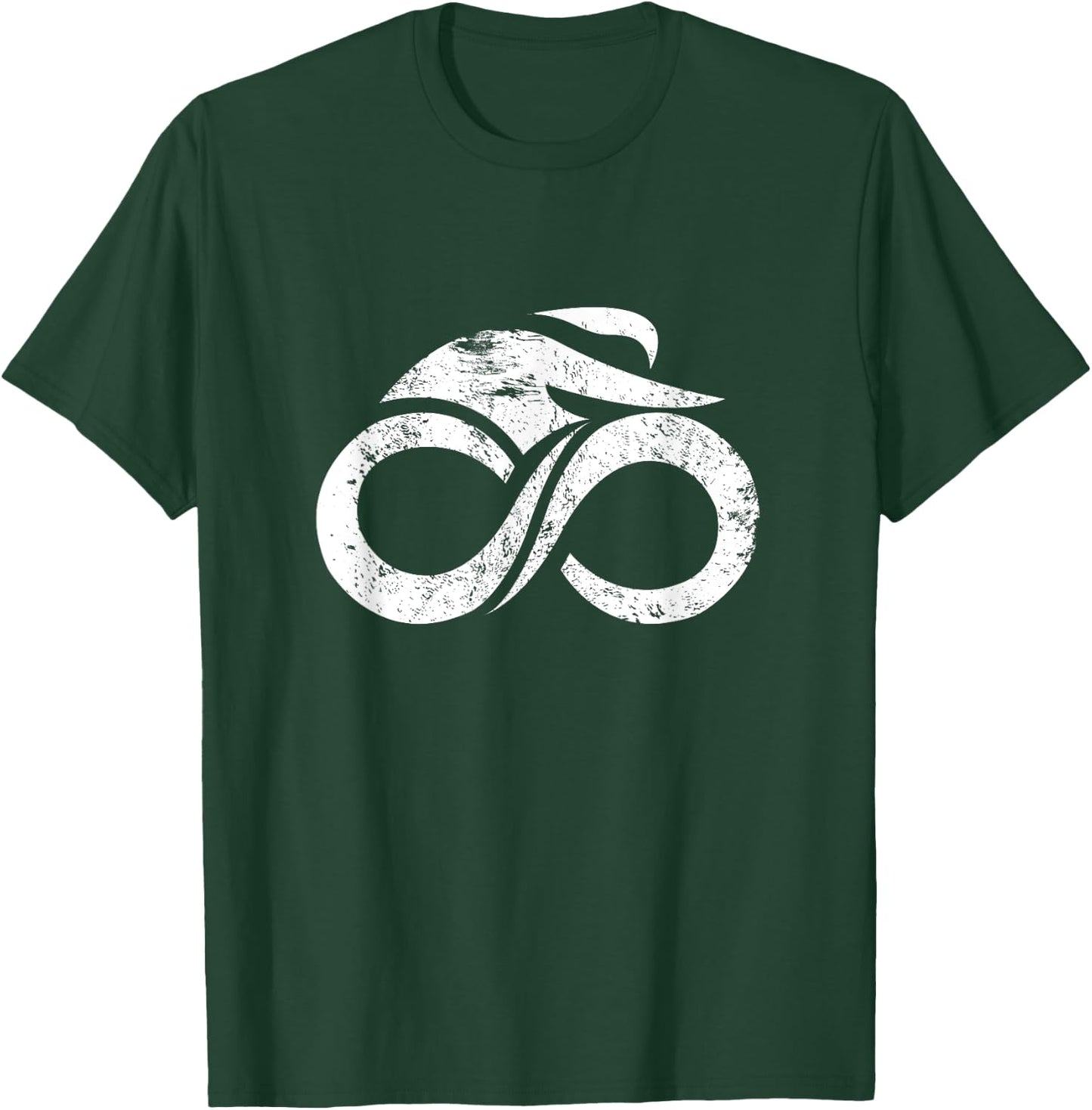 Road Bike Shirt Infinity Racing Bicycle Gift T-Shirt - T-Shirt | Forest