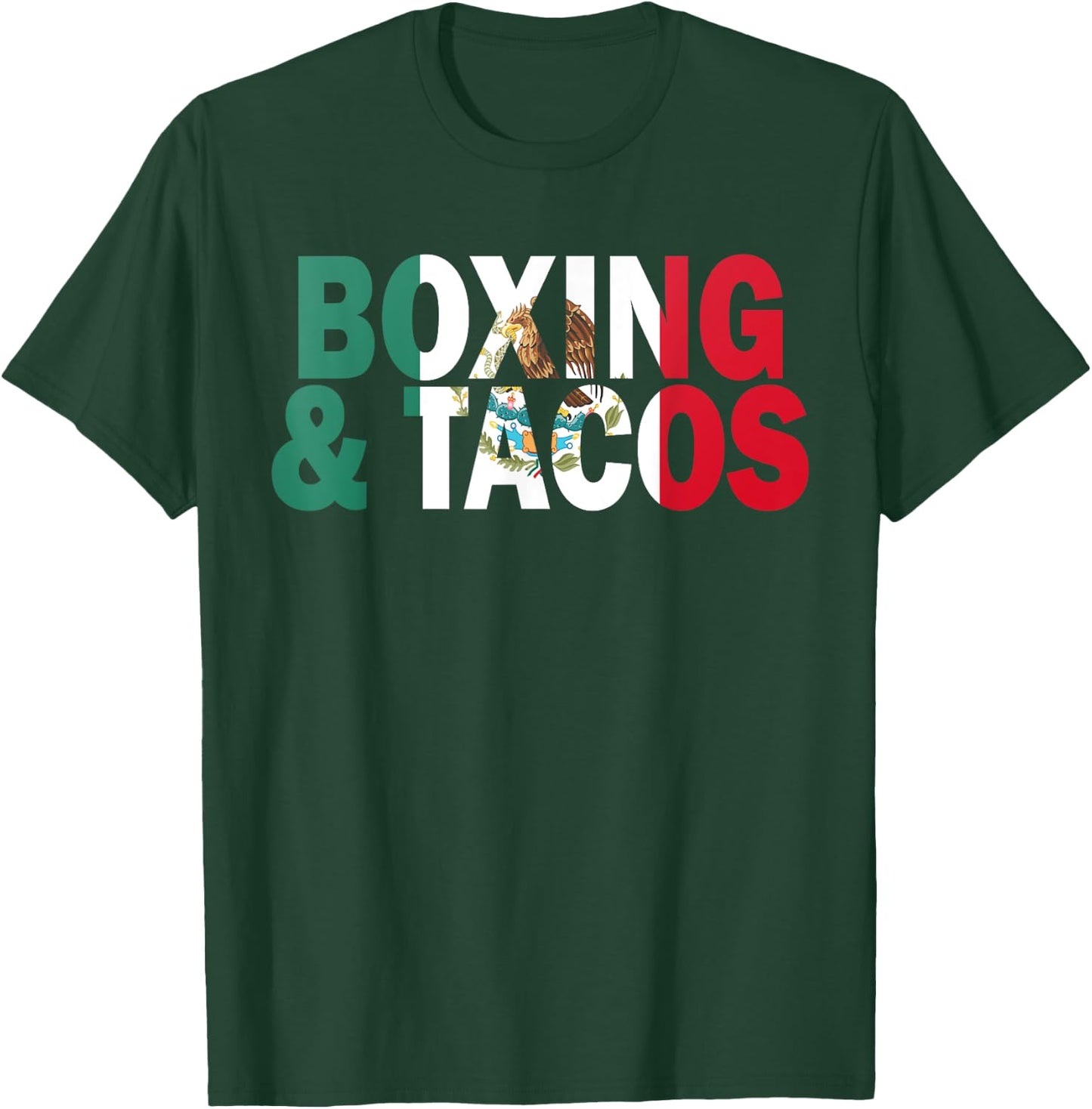 Boxing and Tacos Funny Mexico T-Shirt - T-Shirt | Forest