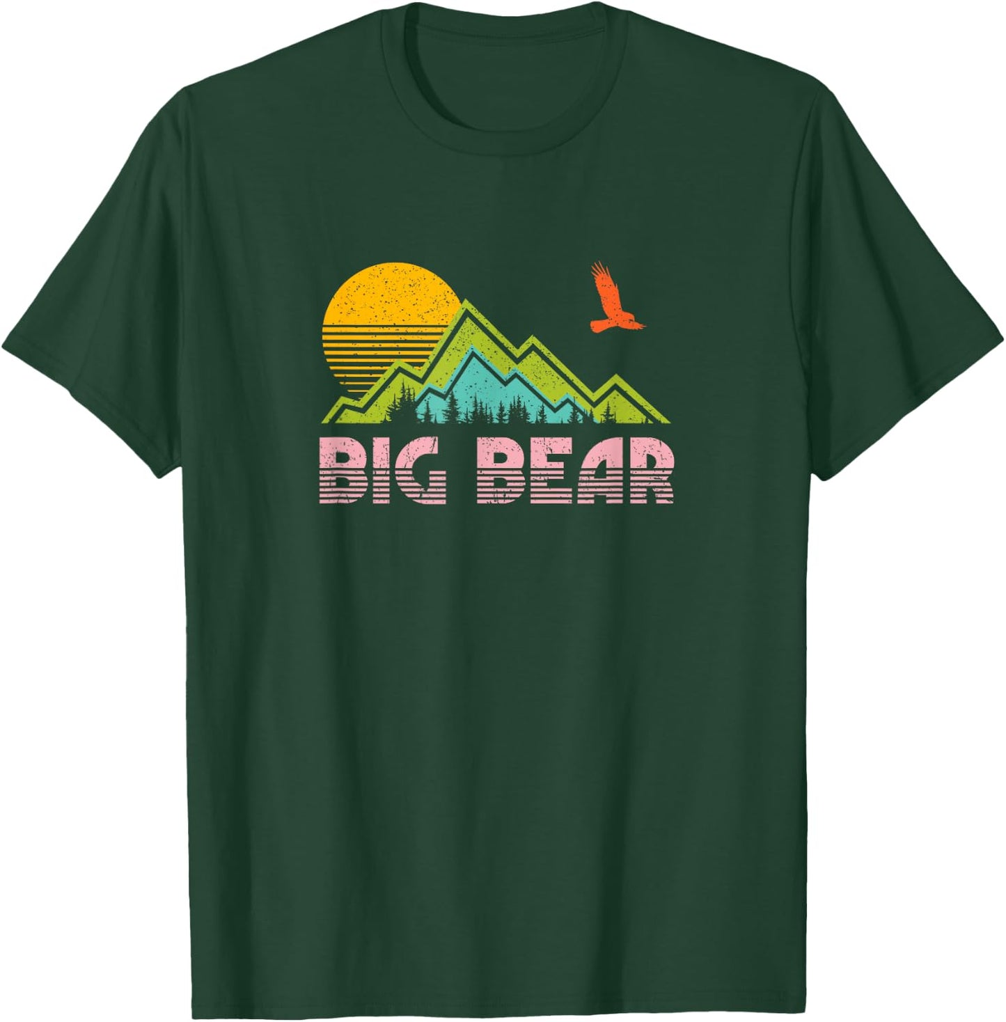 Big Bear Lake California Retro Vintage T-Shirt - T-Shirt | Forest