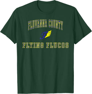 Fluvanna County High School Flying Flucos C1 T-Shirt - T-Shirt | Forest