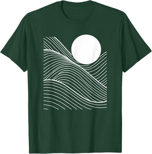 Abstract Line Art Geometric Pattern Mosaic T-Shirt - T-Shirt | Forest