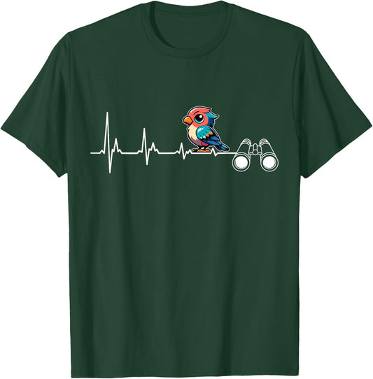 Funny Bird Watching Apparel Cool Bird Lover Present Designs T-Shirt - T-Shirt | Forest