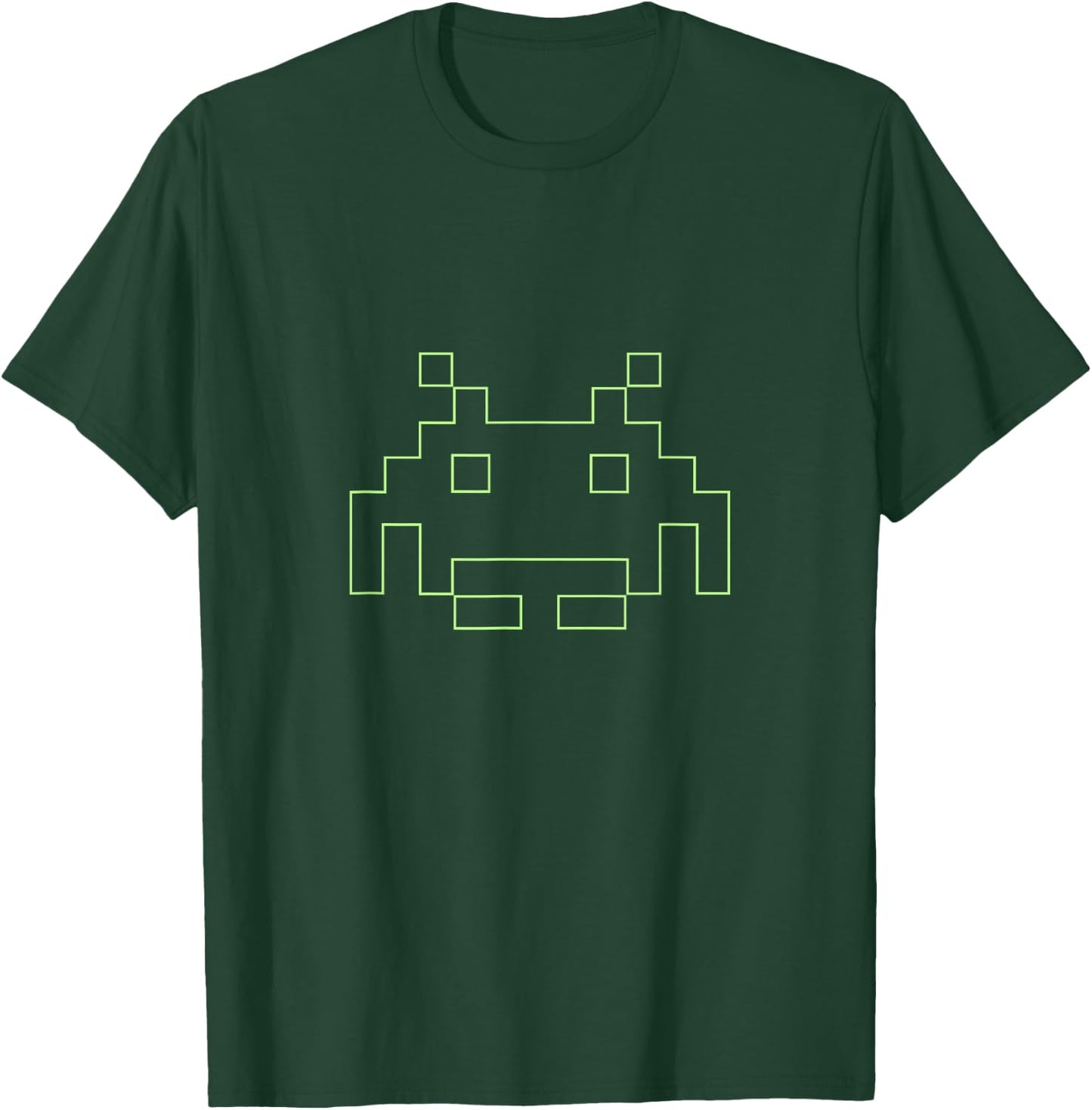 80s Arcade Game Retro Space Alien Invaders Gamer T-Shirt - T-Shirt | Forest