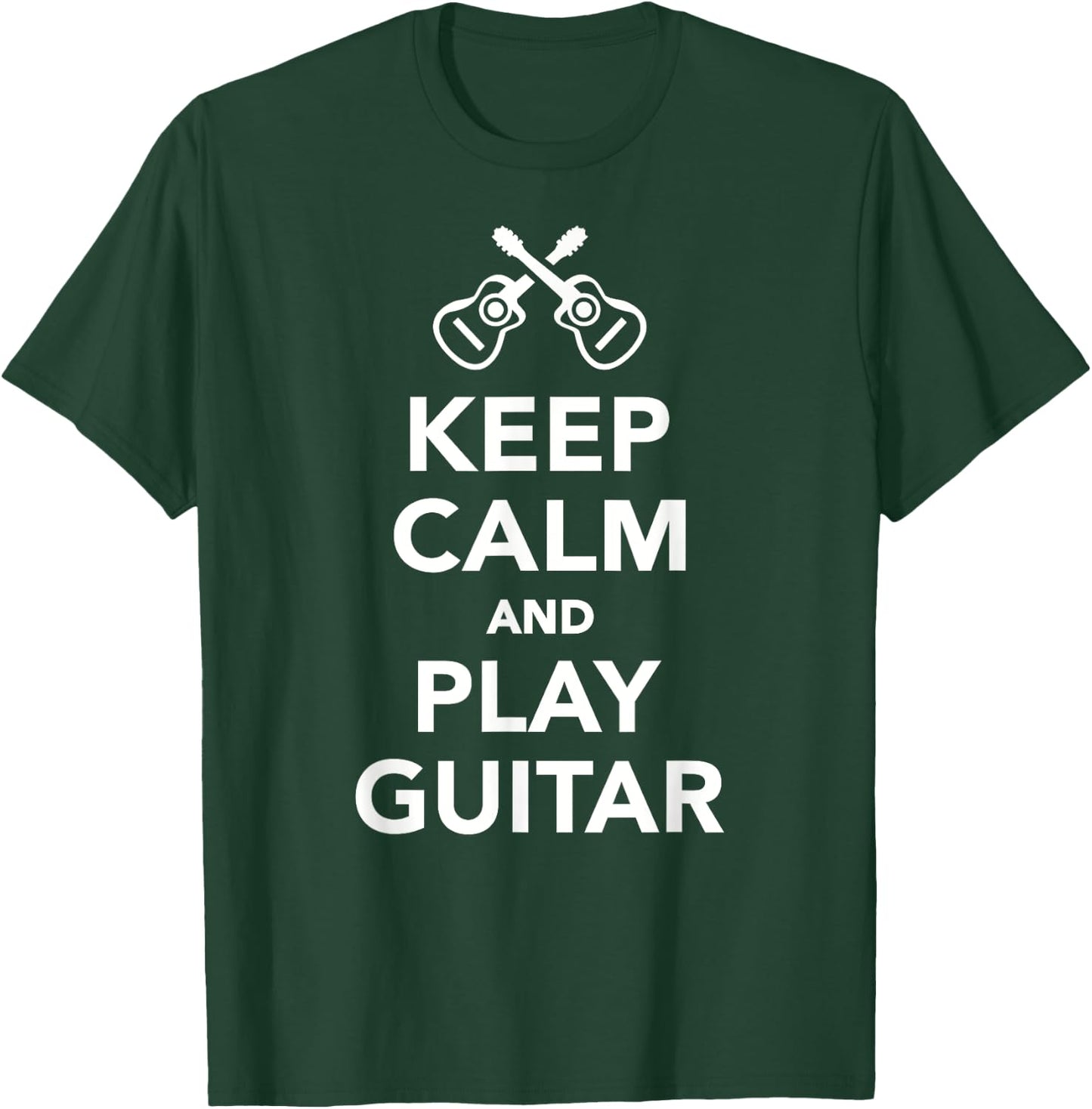 Keep calm and play guitar T-Shirt - T-Shirt | Forest