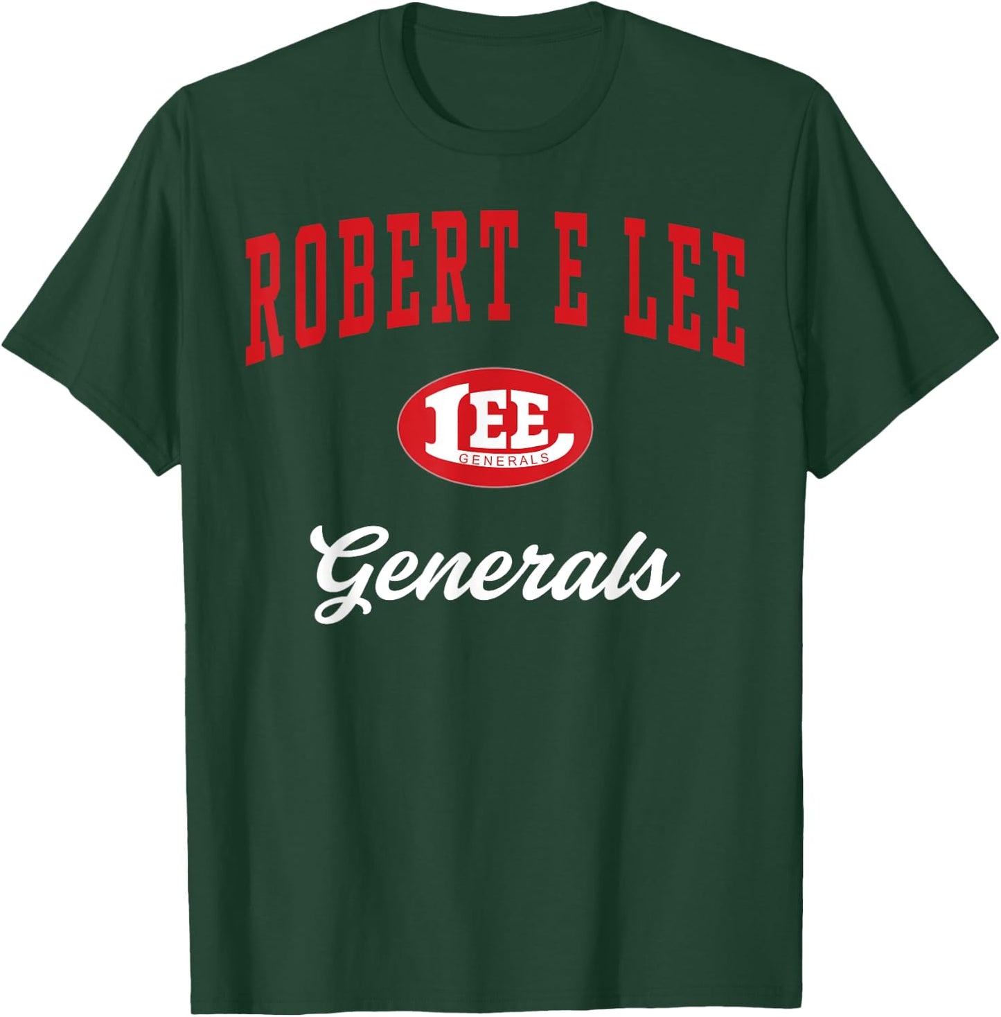 Robert E Lee High School Generals C3 T-Shirt - T-Shirt | Forest