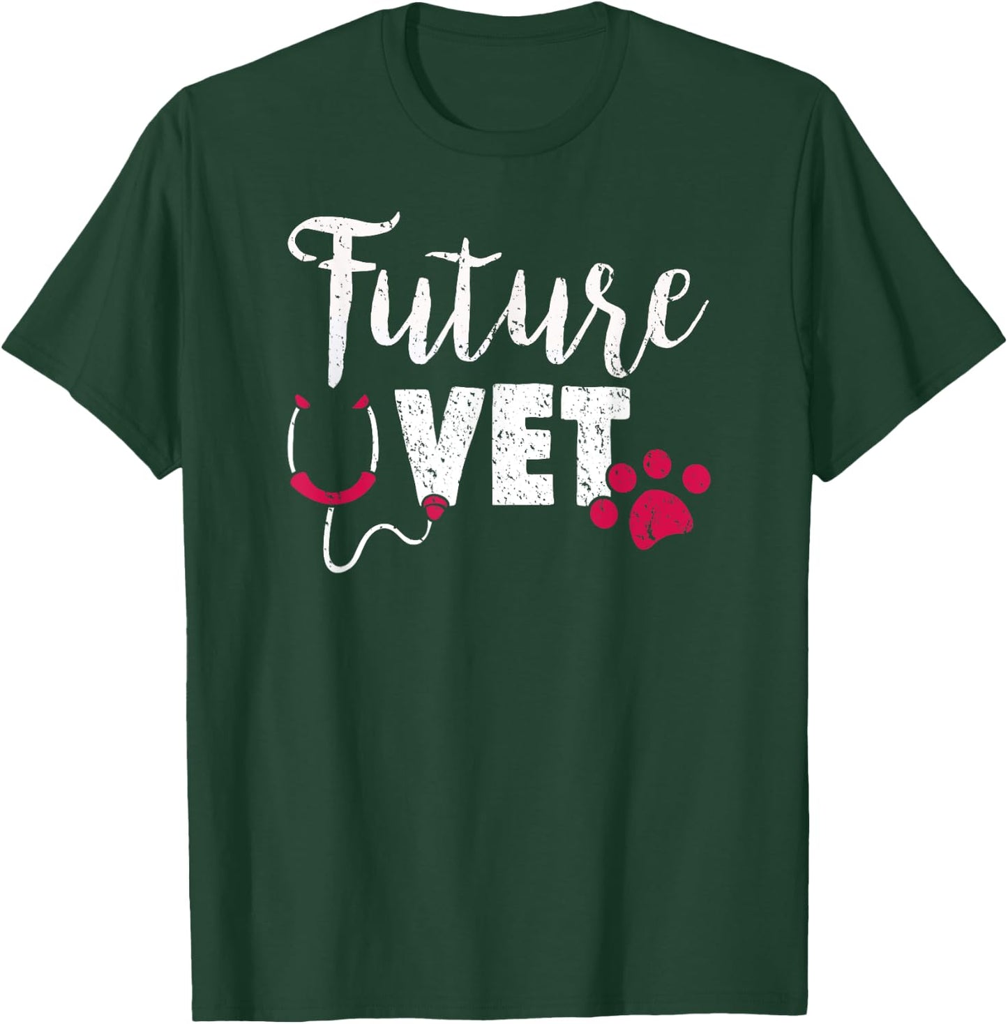 Future Vet - Vet Student Gift Vet Outfit Vet School Gift T-Shirt - T-Shirt | Forest