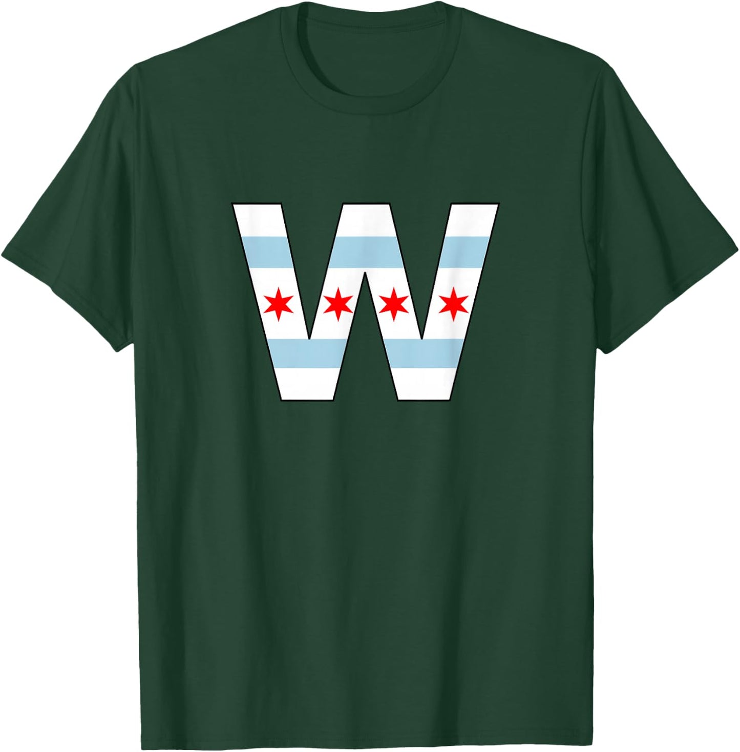 Fly the "W" Chicago City Flag T-Shirt - T-Shirt | Forest