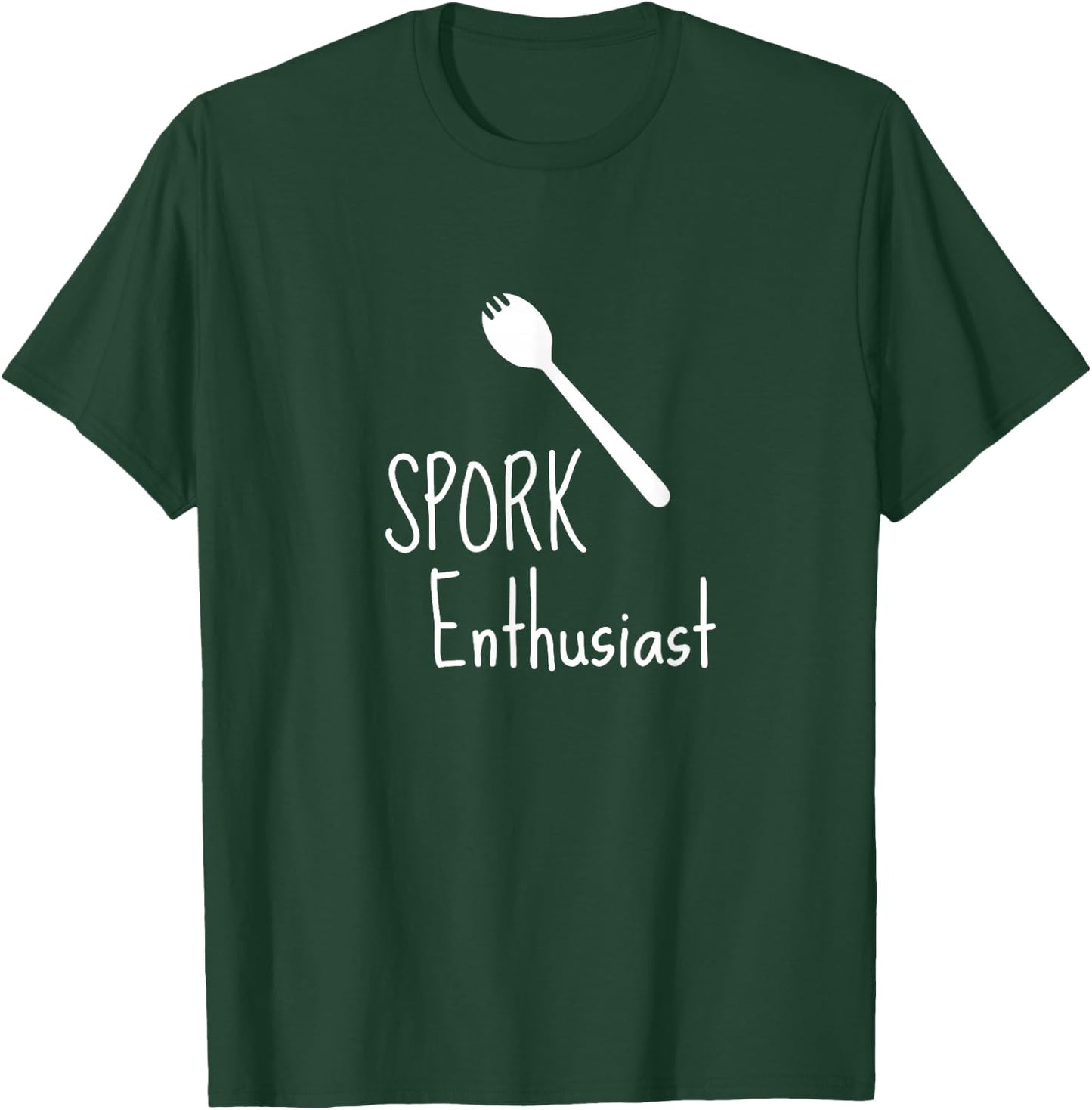 Spork Enthusiast Kitchen Women's Men's Funny T-Shirt - T-Shirt | Forest