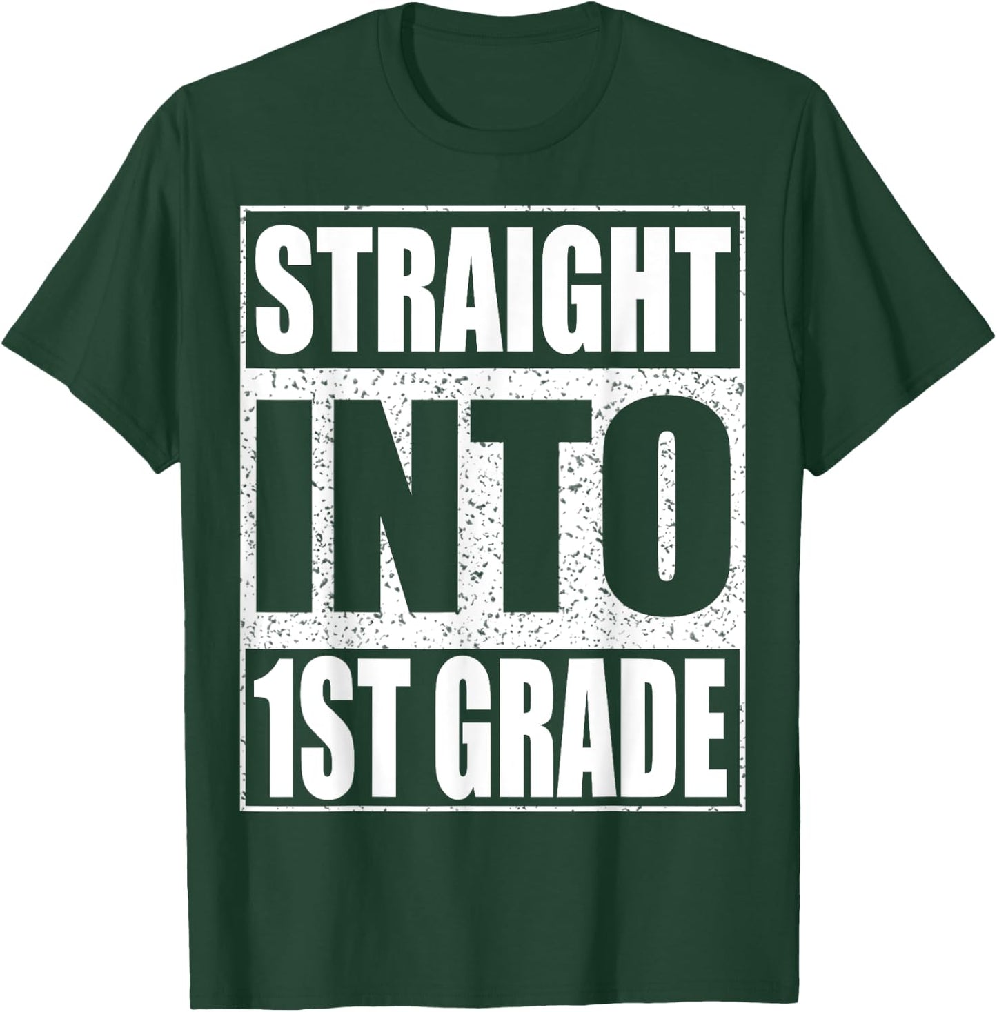 Straight Into 1st Grade Shirt Boy Girl Back To School T-Shirt - T-Shirt | Forest