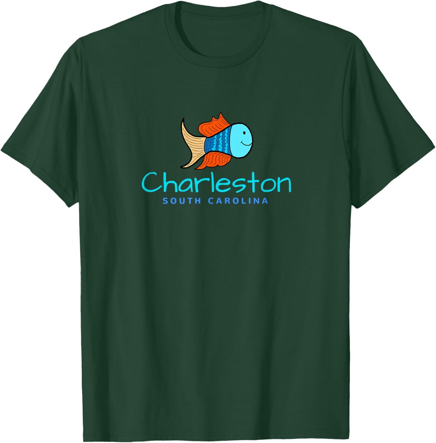 Charleston SC , Fun Fish South Carolina T-Shirt - T-Shirt | Forest