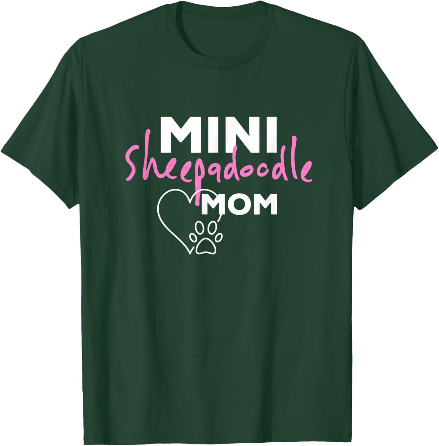 Mini Sheepadoodle Mom T-Shirt - T-Shirt | Forest