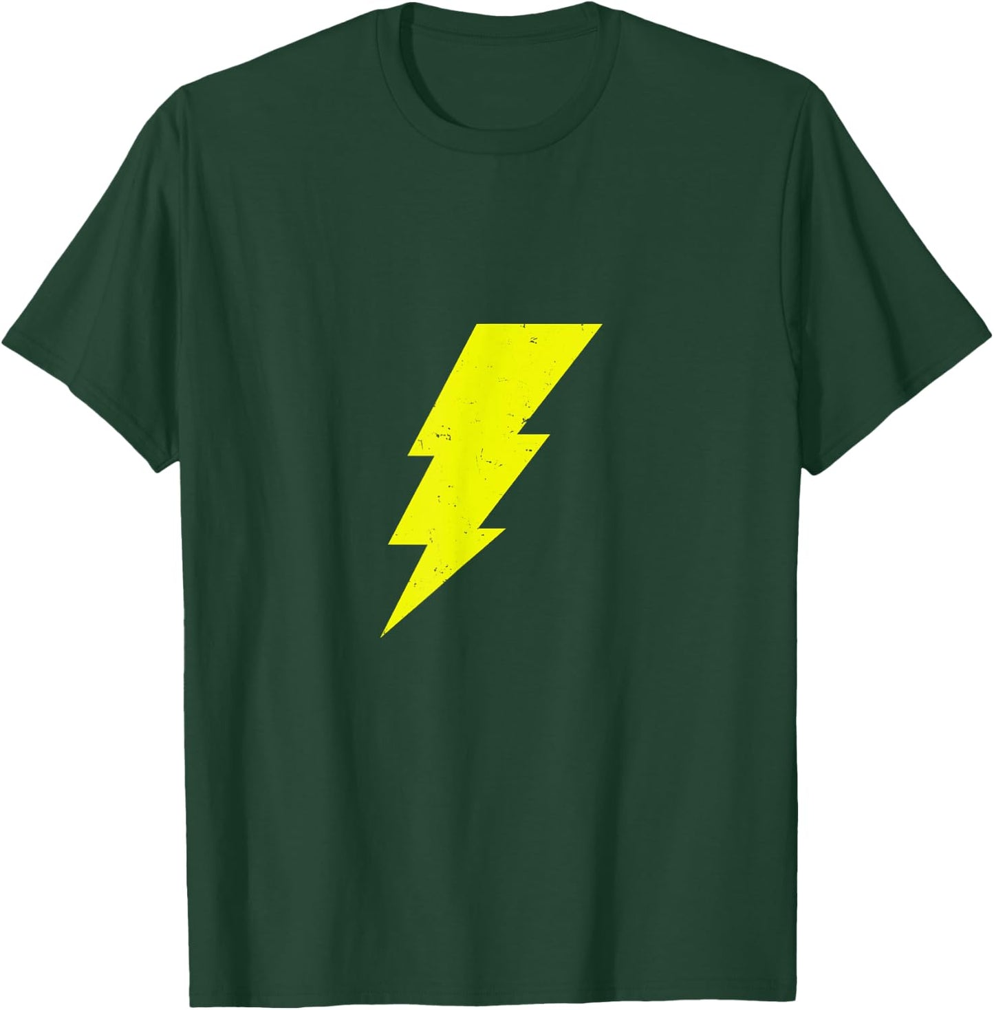 Superhero Comic Lightning Bolt Costume Suit T-Shirt - T-Shirt | Forest
