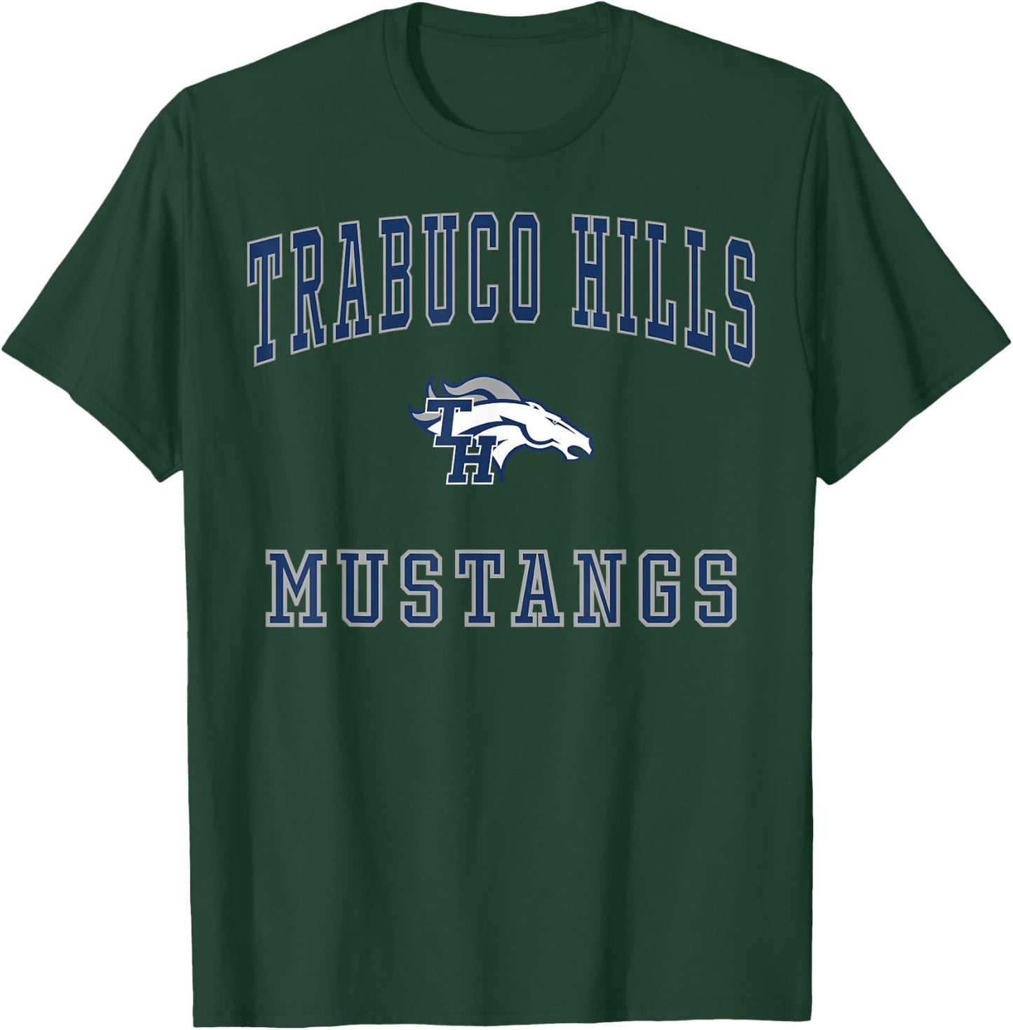 Trabuco Hills High School Mustangs C1 T-Shirt - T-Shirt | Forest