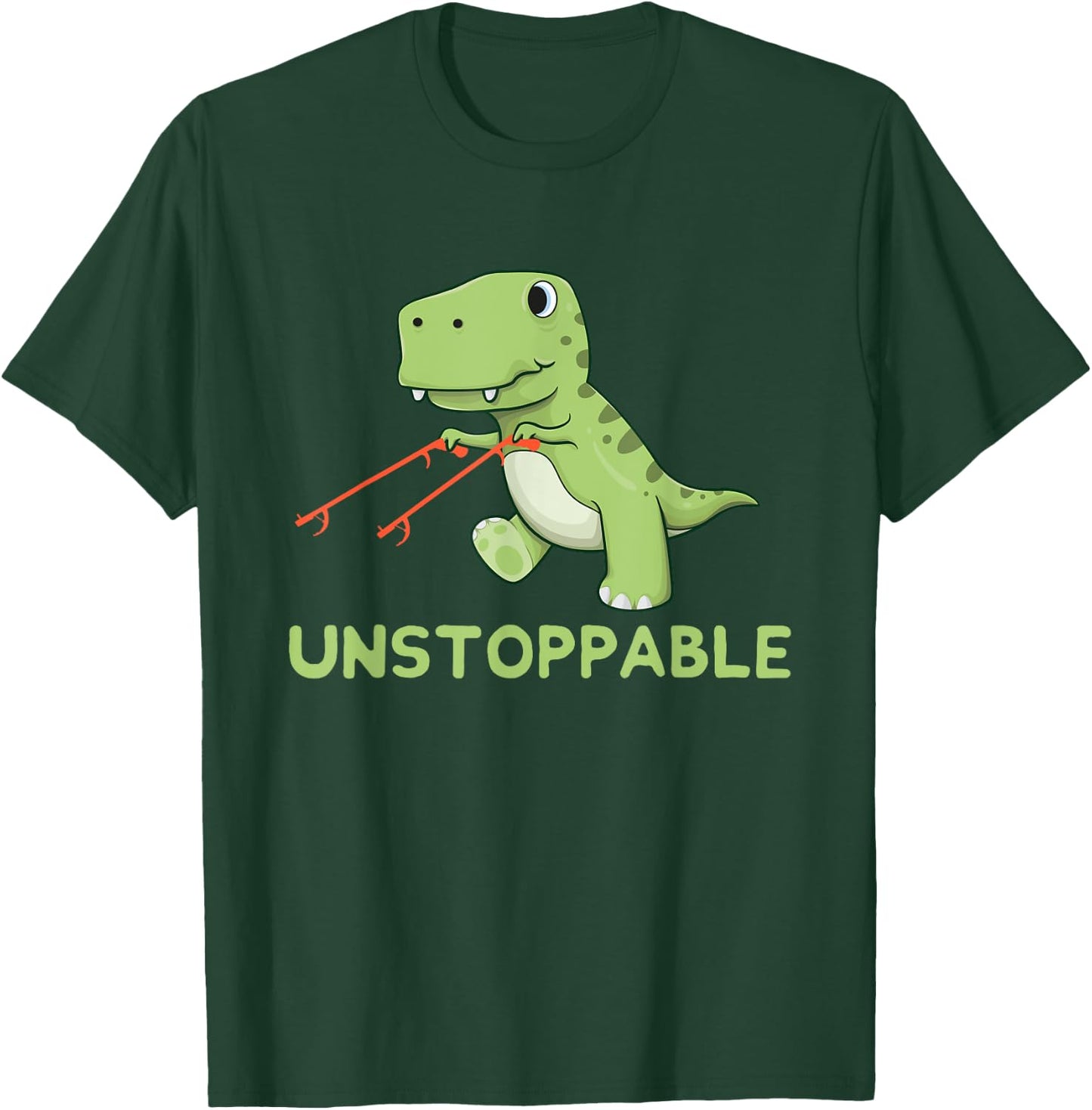 Unstoppable T-Rex With Long Arms Pun T-Shirt - T-Shirt | Forest