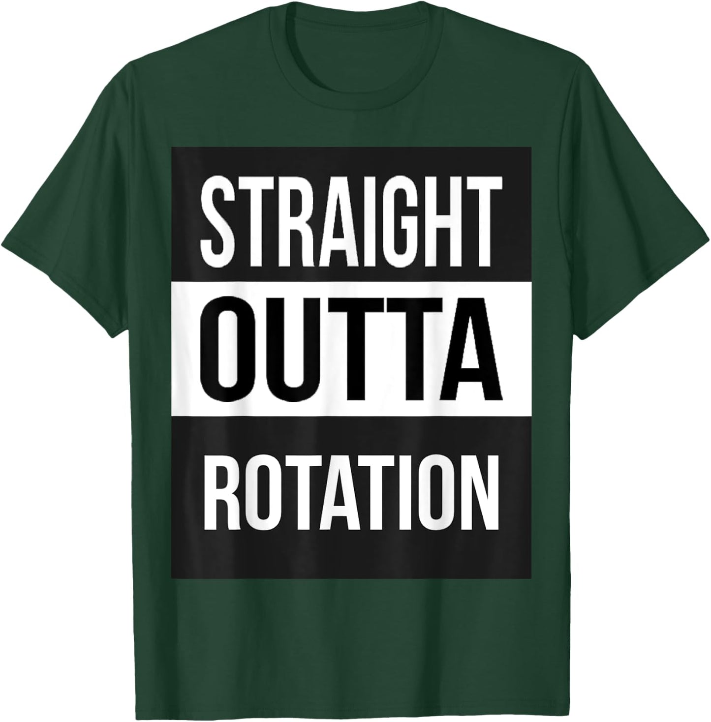 Straight Outta rotation Volleyball T-Shirt - T-Shirt | Forest