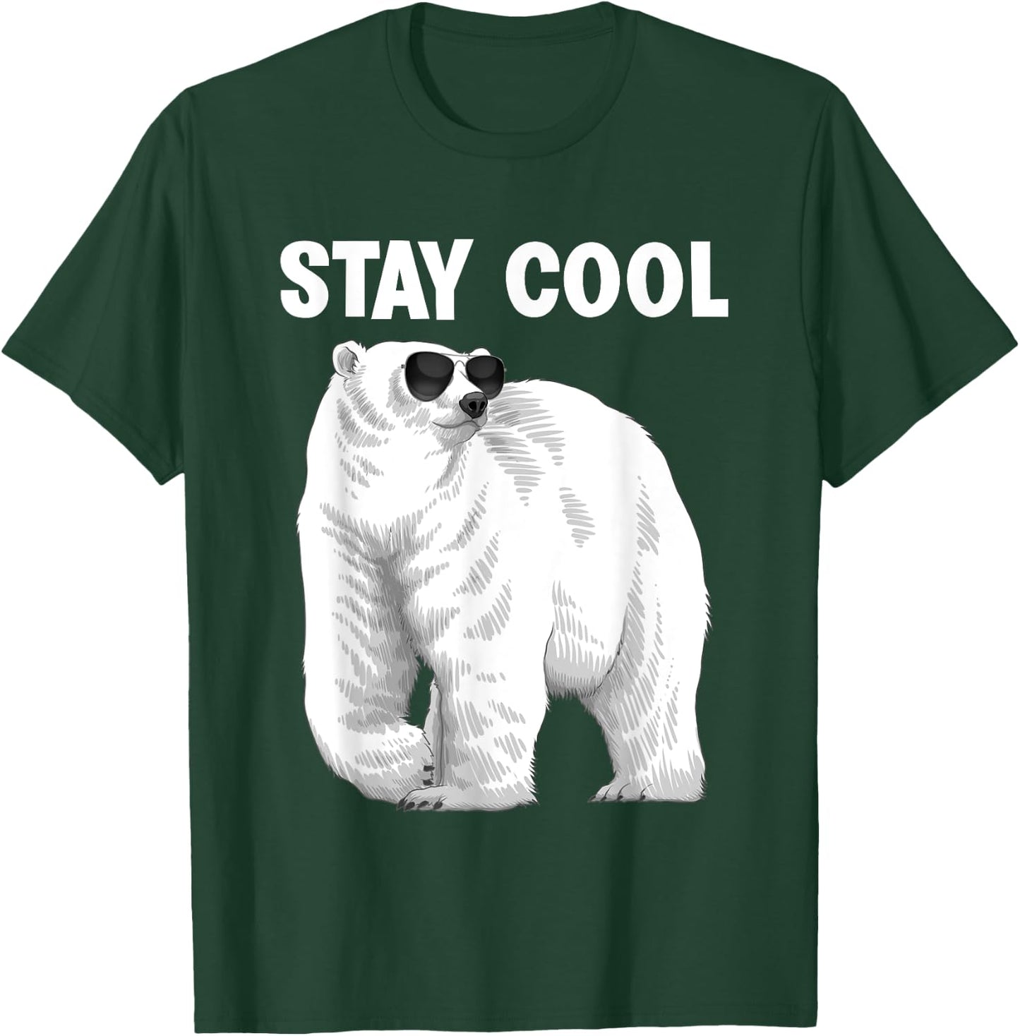 Cool Polar Bear Design Women Animal Polar Bear Lover T-Shirt - T-Shirt | Forest
