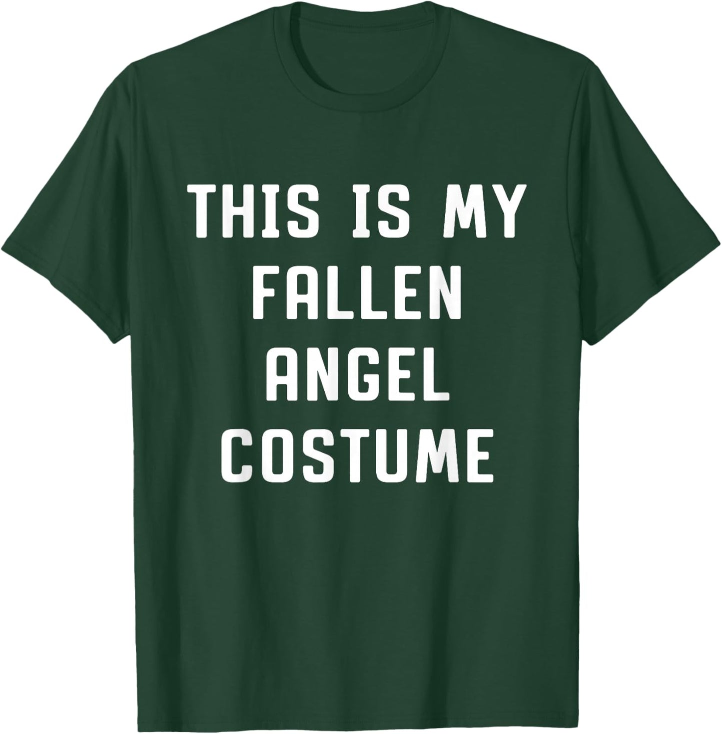 This Is My Fallen Angel Halloween Costume Simple Funny T-Shirt - T-Shirt | Forest