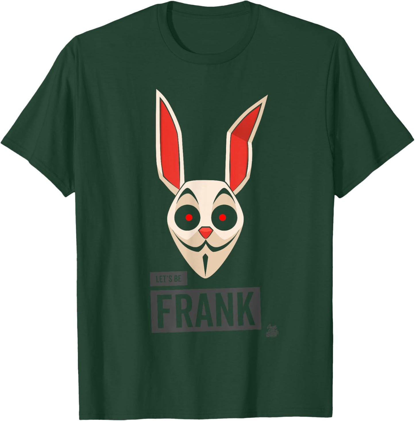 Subway Surfers "LET'S BE FRANK" Bunny Mask T2 Black T-Shirt - T-Shirt | Forest