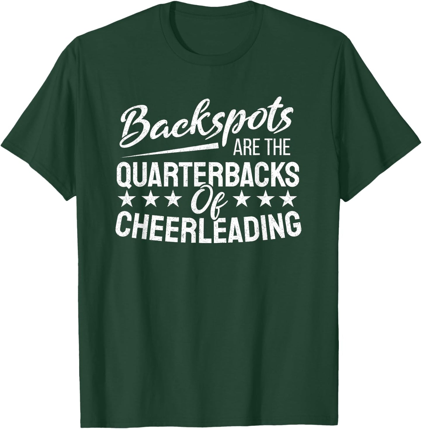 Backspot Cheerleading Cheerleader Quarterback T-Shirt - T-Shirt | Forest
