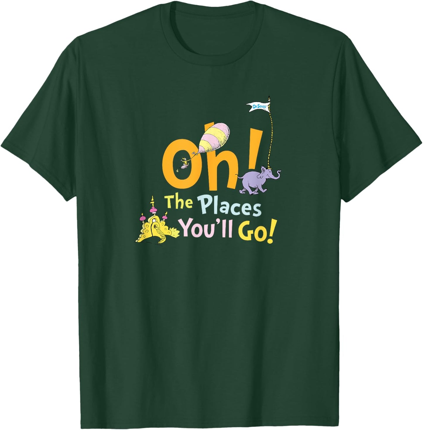 Dr. Seuss Oh The Places You'll Go T-Shirt - T-Shirt | Forest