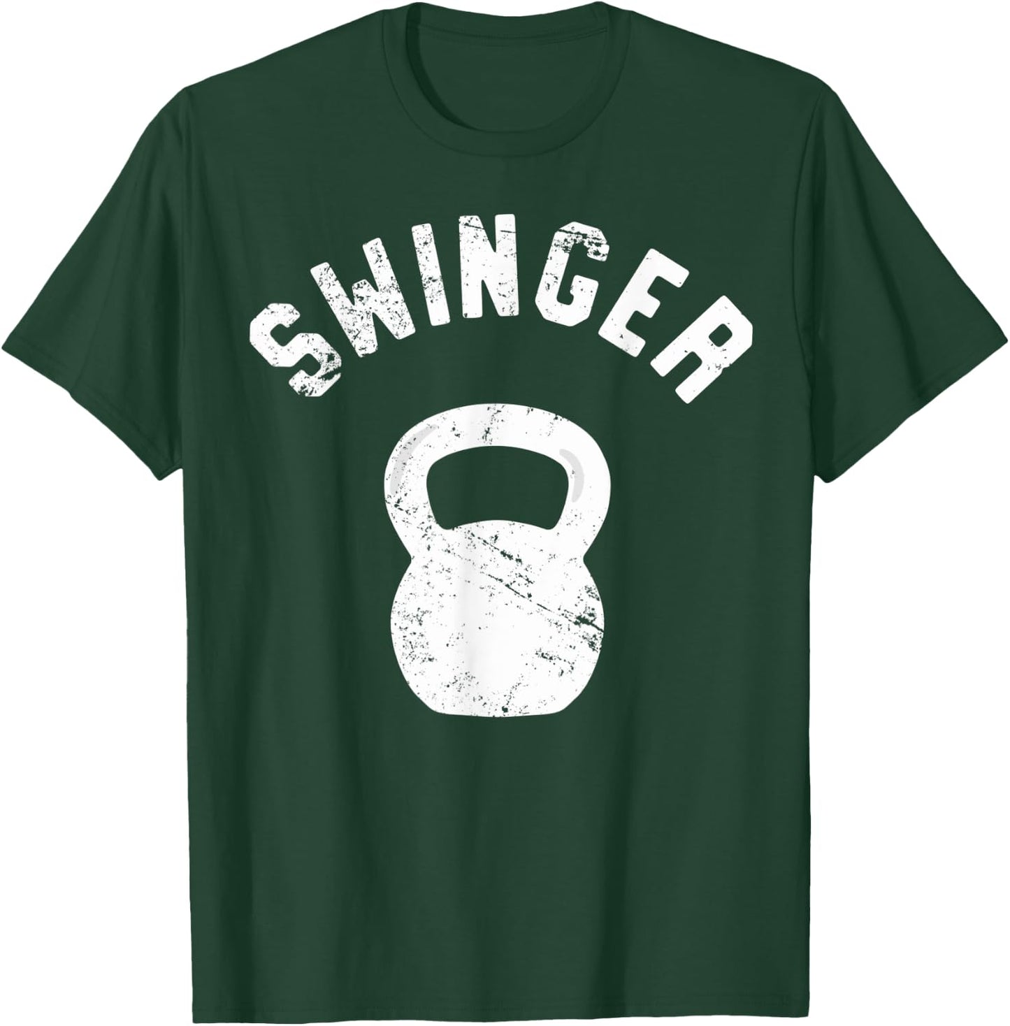 Swinger, Funny Kettlebell Workout Pun Gift T-Shirt - T-Shirt | Forest