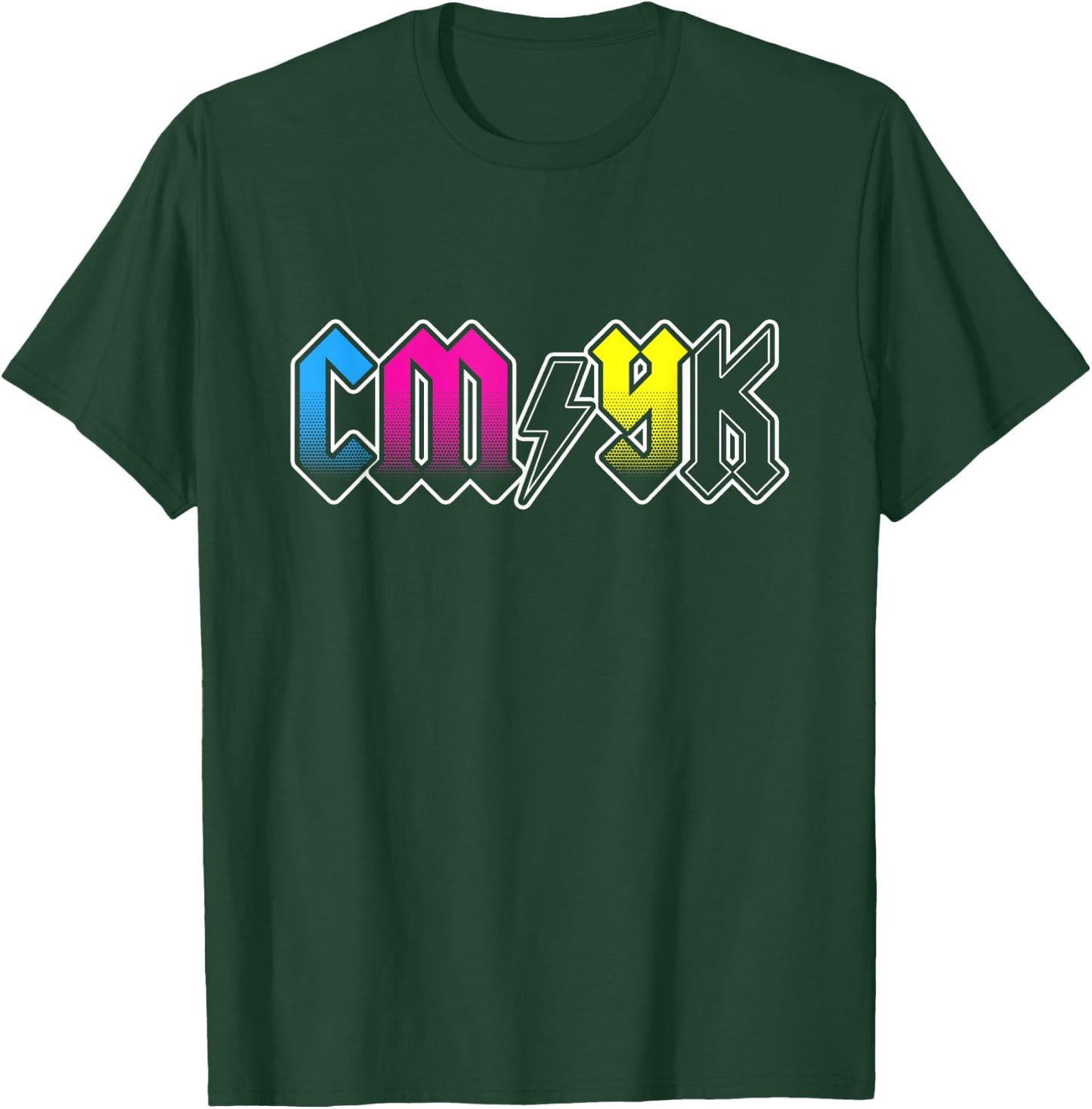 CMYK Rock Band - Graphic Designer Gift T-Shirt - T-Shirt | Forest