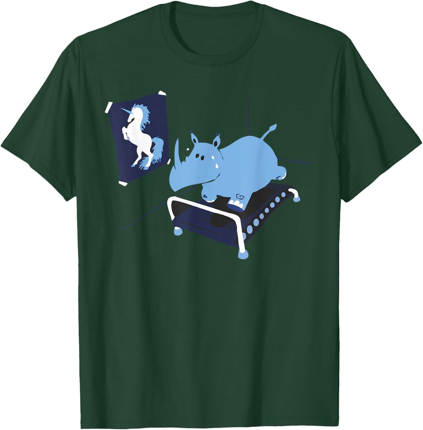 Rhino = Fat Unicorn - Popular Adult Humor T-Shirt - T-Shirt | Forest