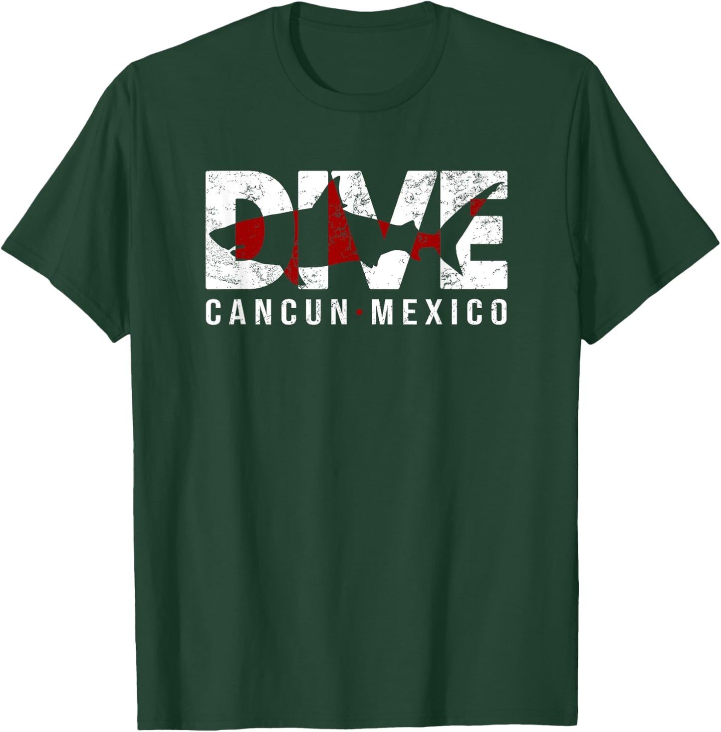 DIVE Cancun Mexico SCUBA DIVING Diver T-Shirt - T-Shirt | Forest