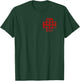 Jerusalem Cross Crusader Christian Catholic Distress T-Shirt - T-Shirt | Forest