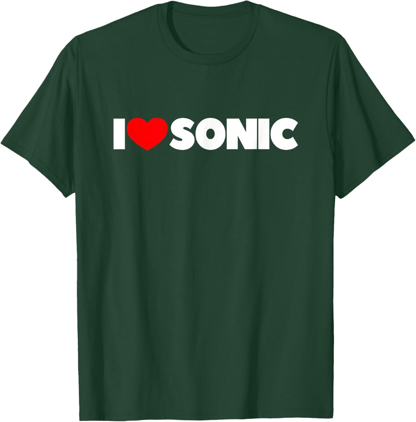 I Love (Heart) Sonic T-Shirt - T-Shirt | Forest