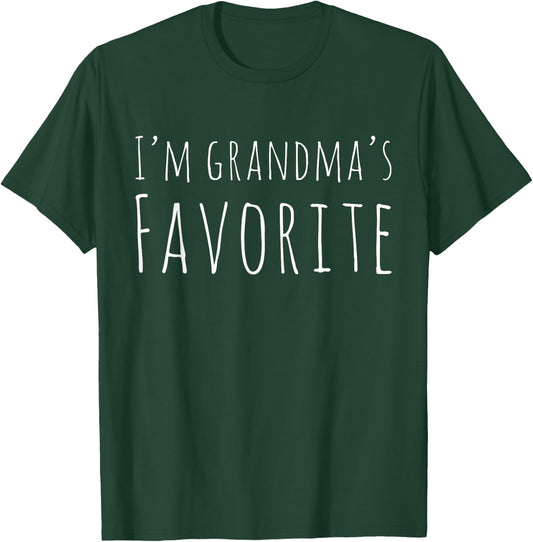 I'm Grandma's Favorite Funny for Grandkid T-Shirt - T-Shirt | Forest