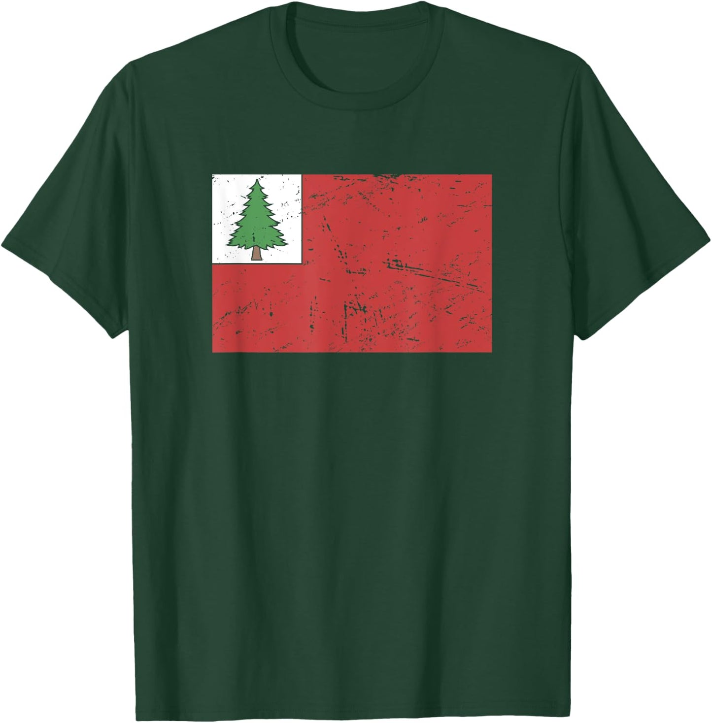 Flag Of New England 1776 American Revolutionary War T-Shirt - T-Shirt | Forest