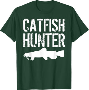 Catfishing Fishing - Catfish Hunter Fisherman Gift T-Shirt - T-Shirt | Forest