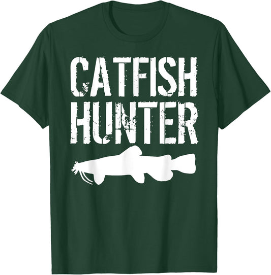 Catfishing Fishing - Catfish Hunter Fisherman Gift T-Shirt - T-Shirt | Forest
