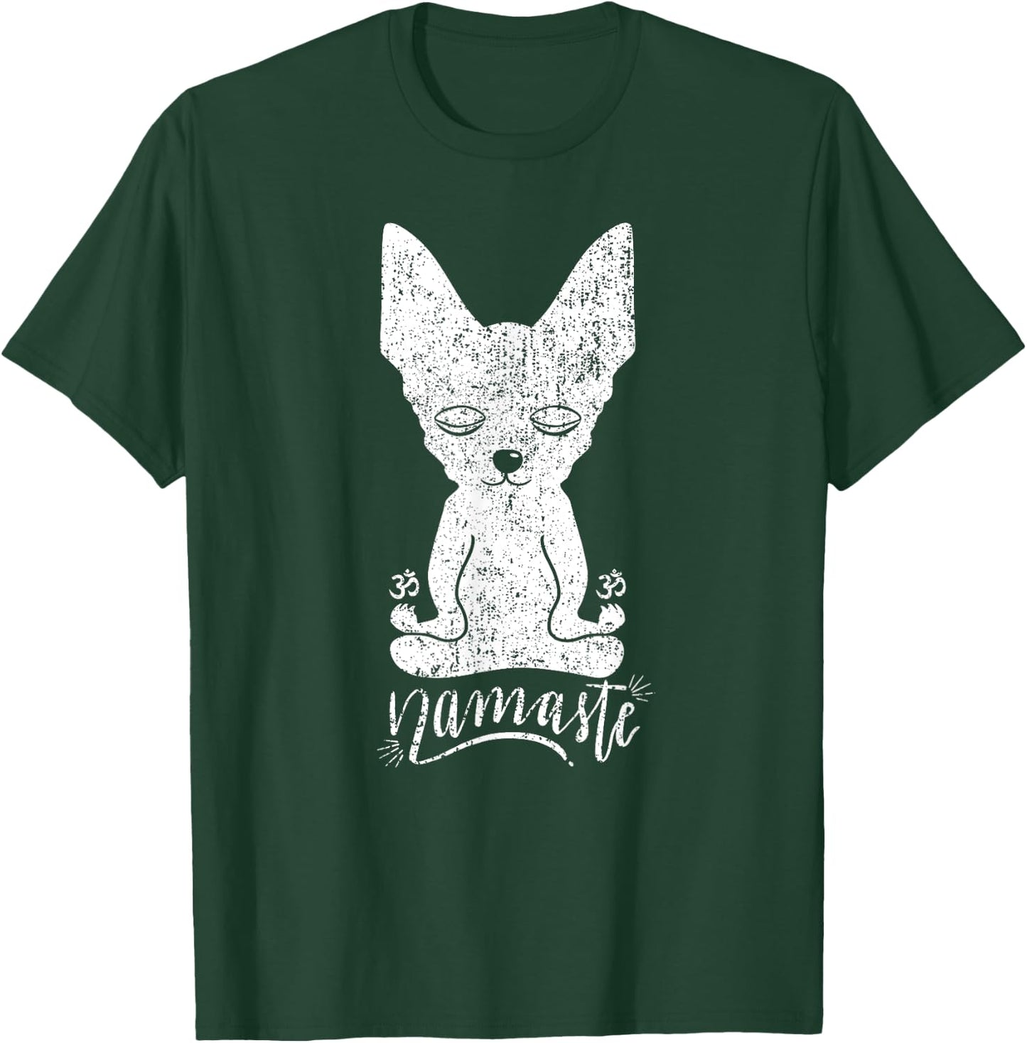 Chihuahua Yoga Namaste Meditation Dog Funny T-Shirt - T-Shirt | Forest