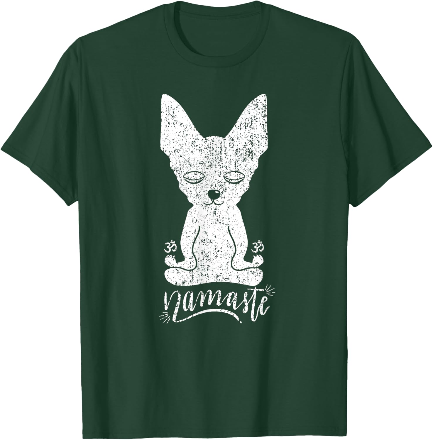 Chihuahua Yoga Namaste Meditation Dog Funny T-Shirt - T-Shirt | Forest