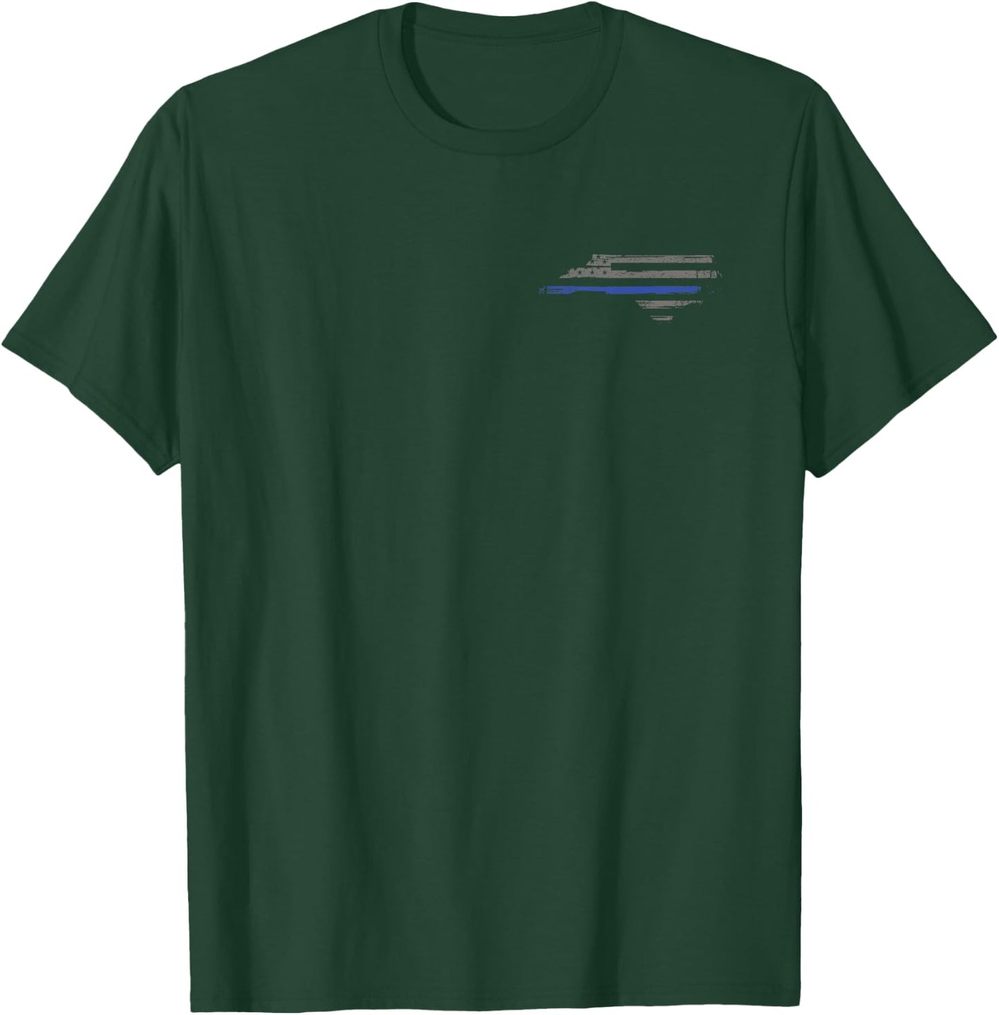 North Carolina Police, Law Enforcement Thin Blue Line Shirt T-Shirt - T-Shirt | Forest